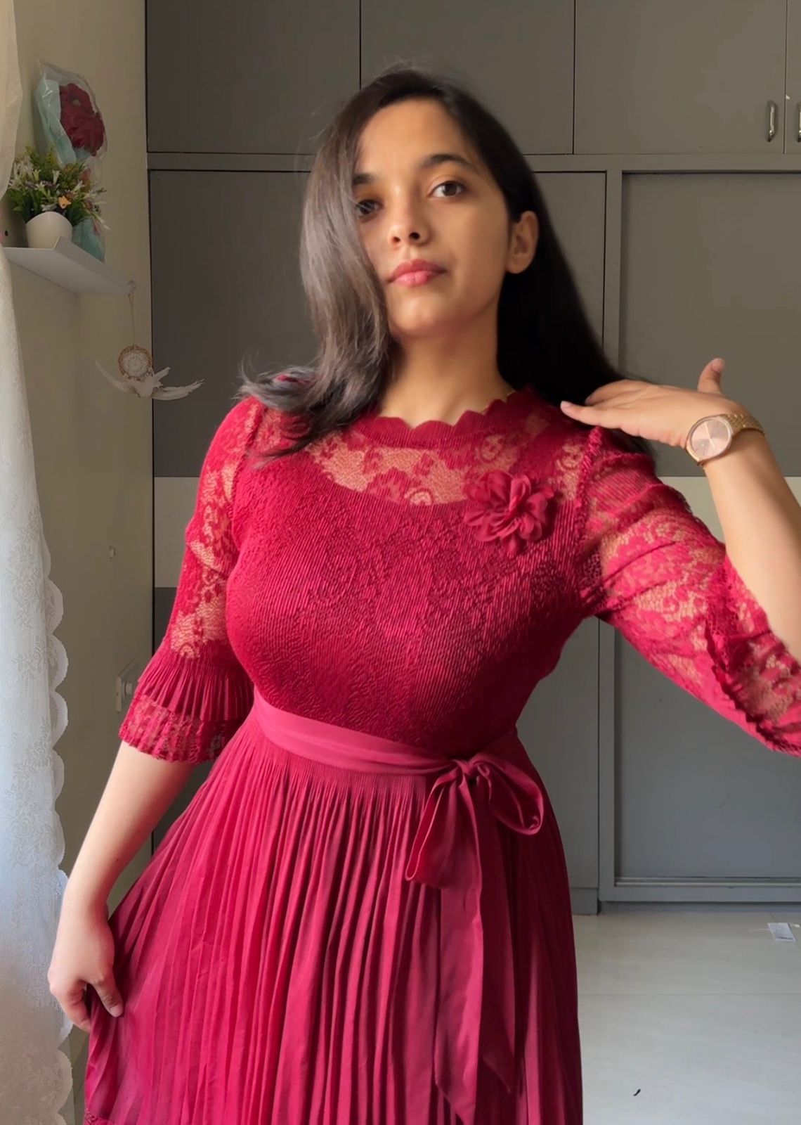 Srija Exclusive Pleated Dress
