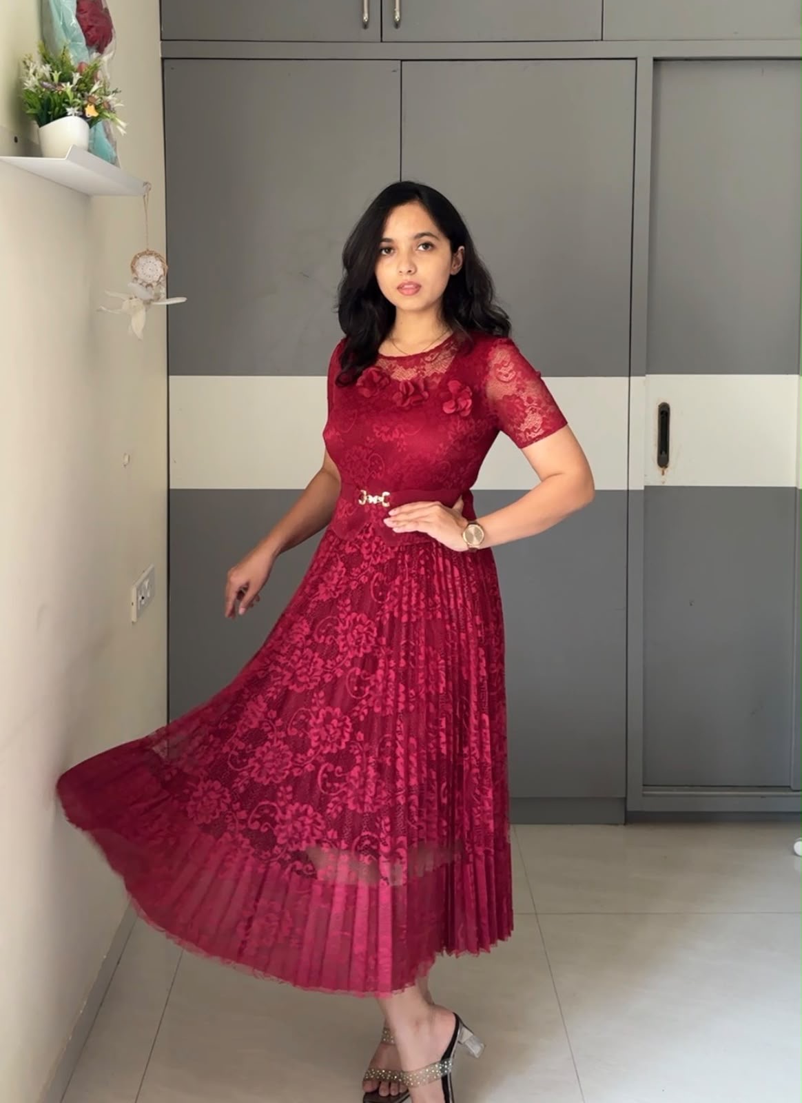 Rica Exclusive Pleated Dress