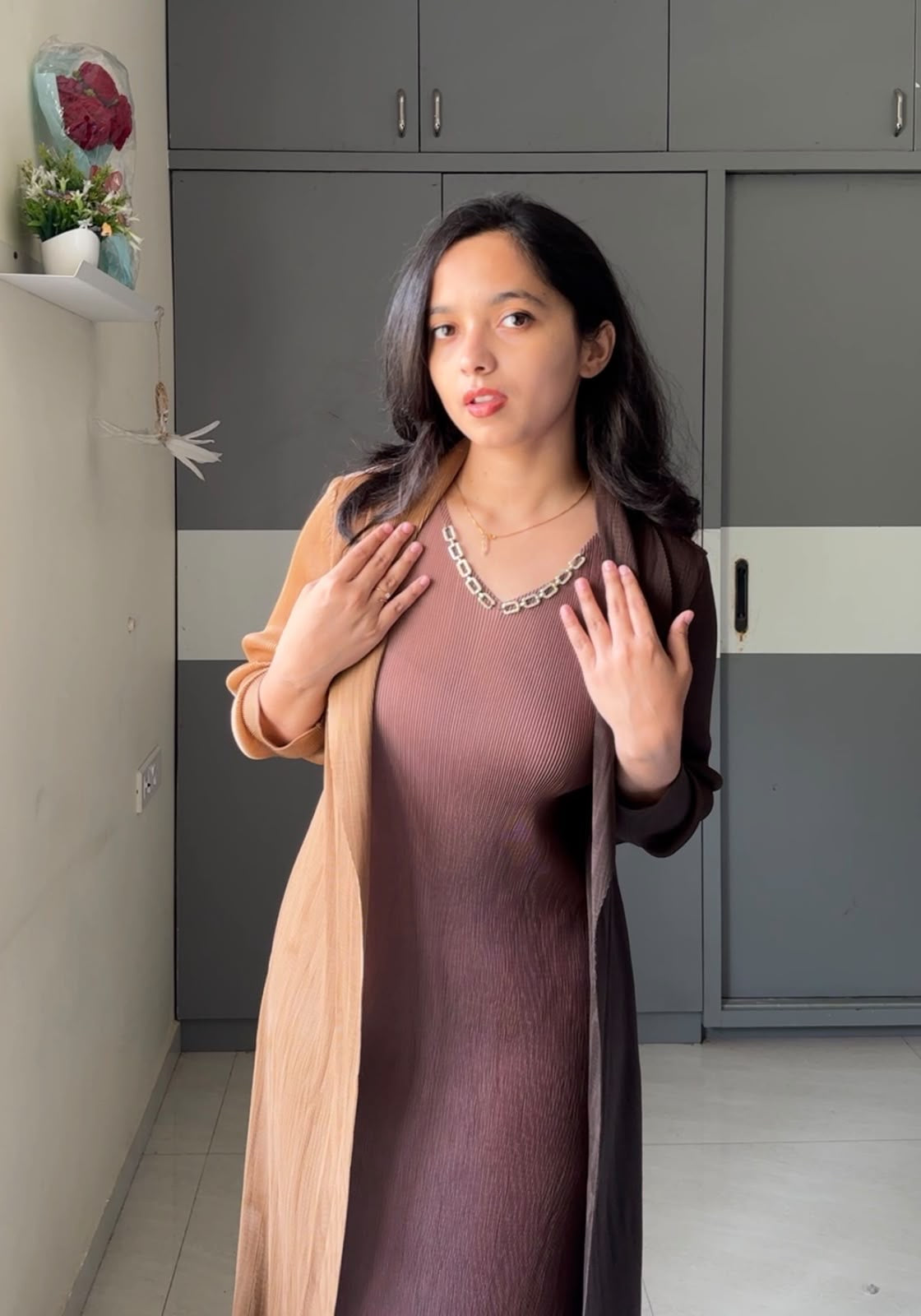 Simmi Exclusive Pleated Dress