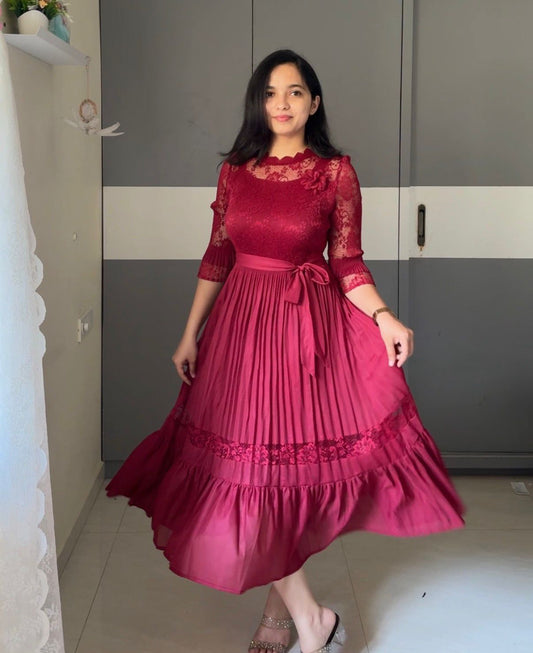 Srija Exclusive Pleated Dress
