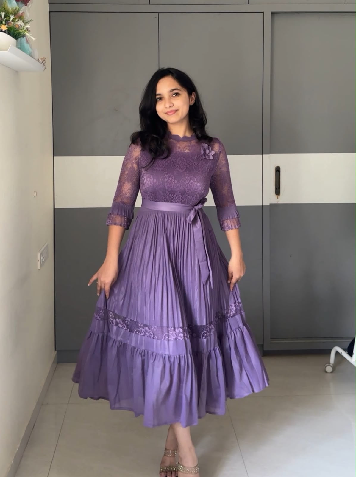 Srija Exclusive Pleated Dress