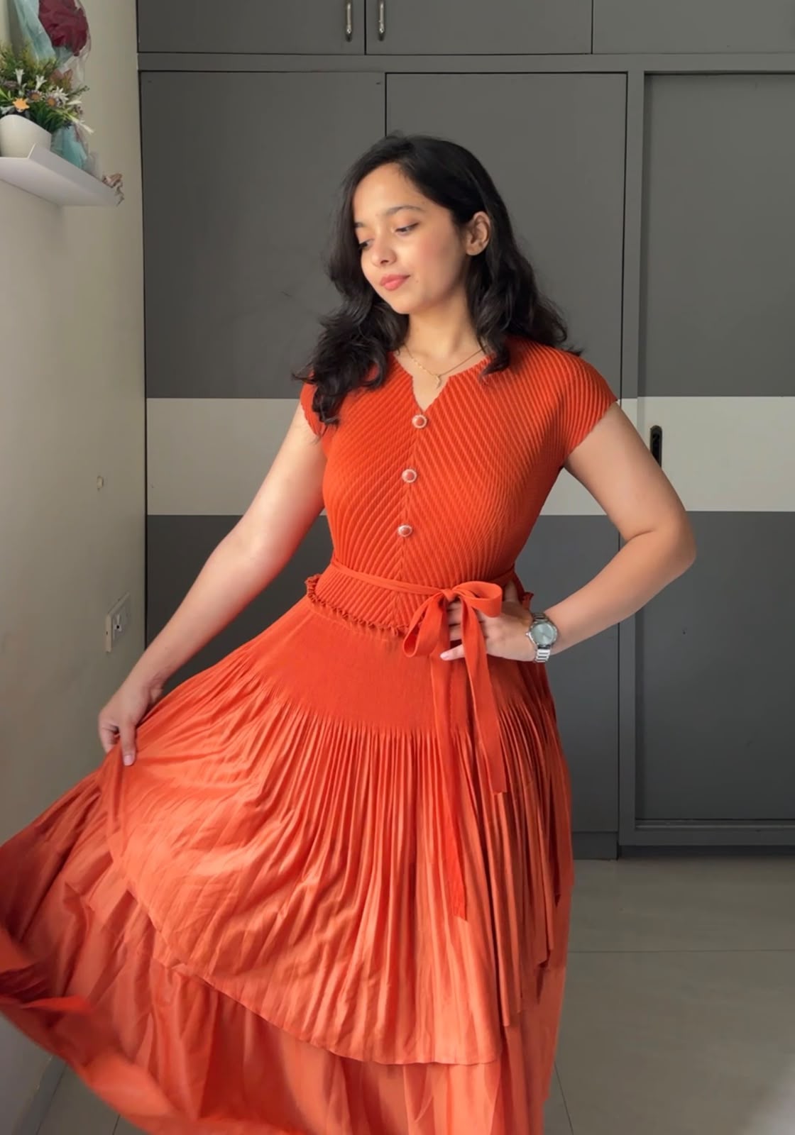 Guna Exclusive Pleated Dress