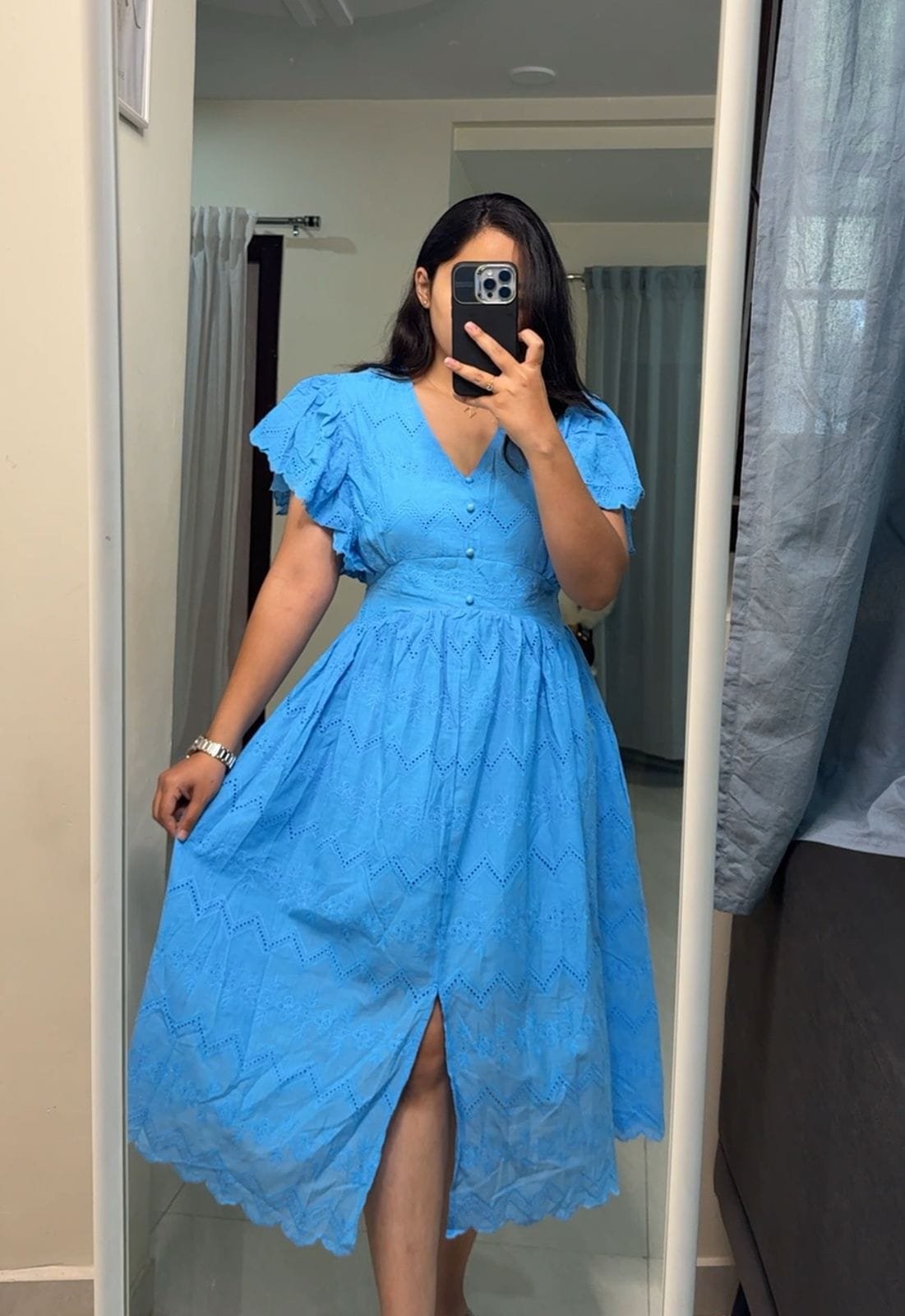 Cole A-line Cotton Dress – Maira Vogue - Main Image