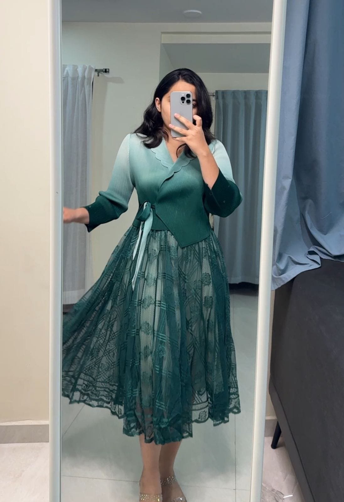 Levo Exclusive Pleated Dress image 1