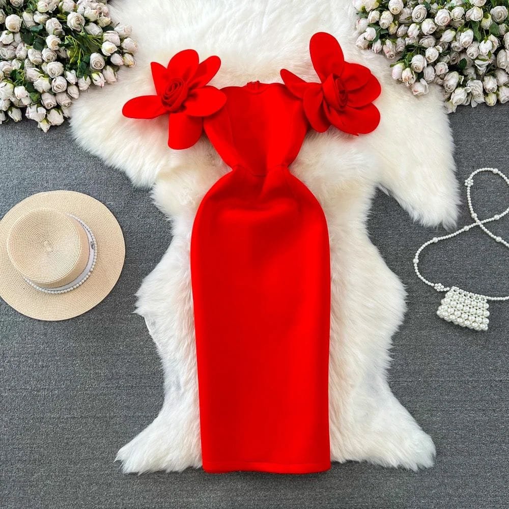 Ethan Party Dress - Red image