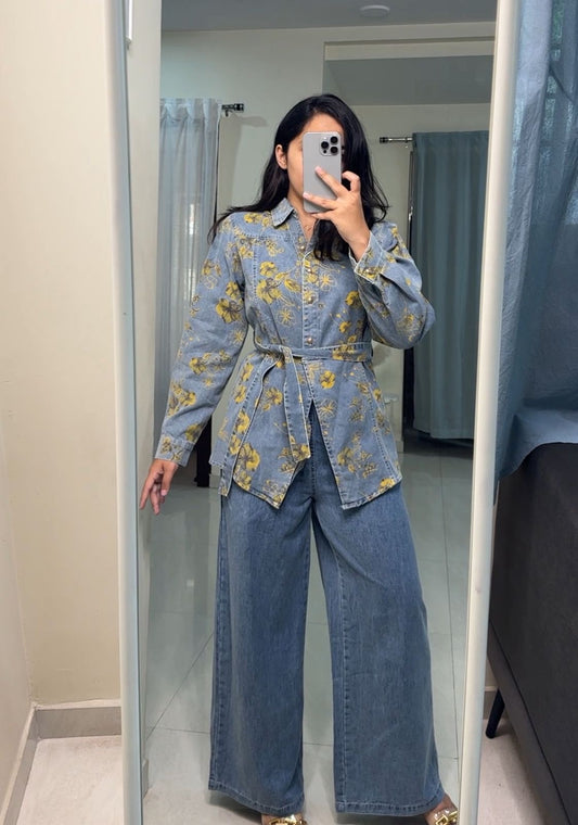 Fiora Floral Denim Co-Ords