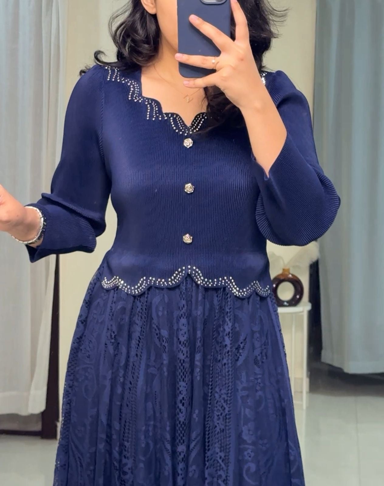 Linny Exclusive Pleated Dress