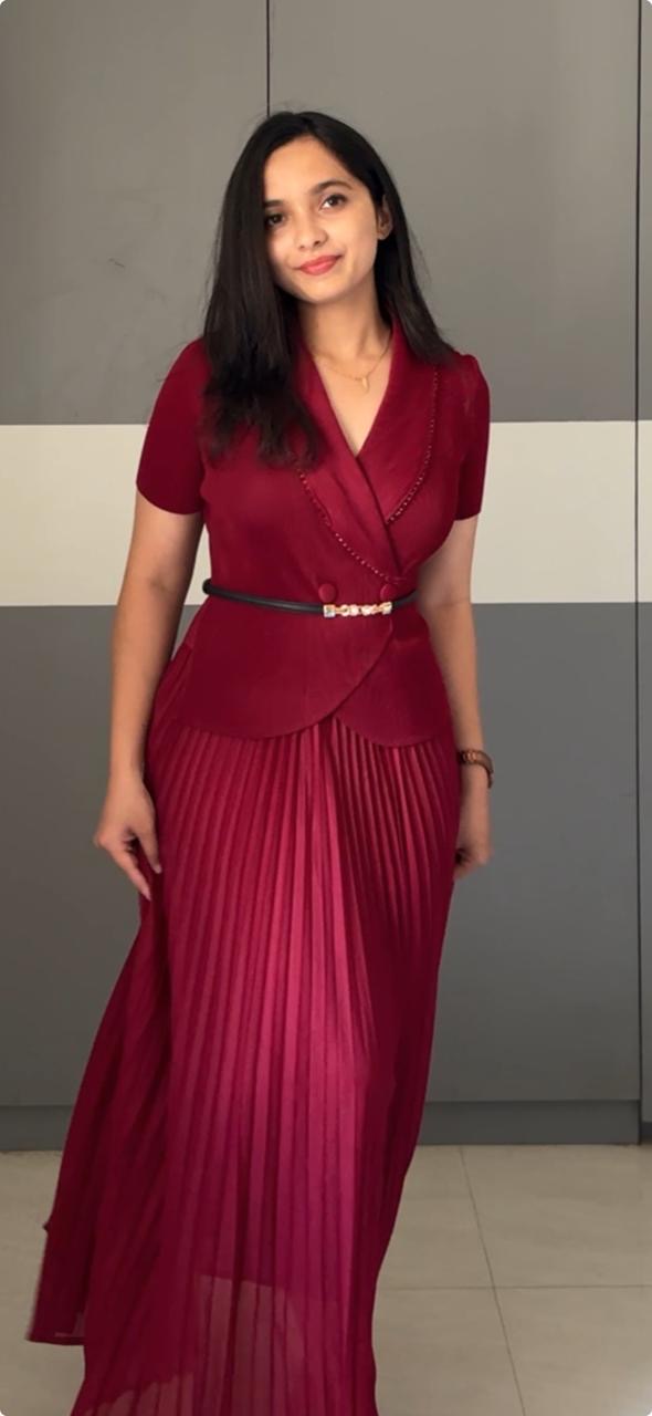 Riva Exclusive Pleated Dress