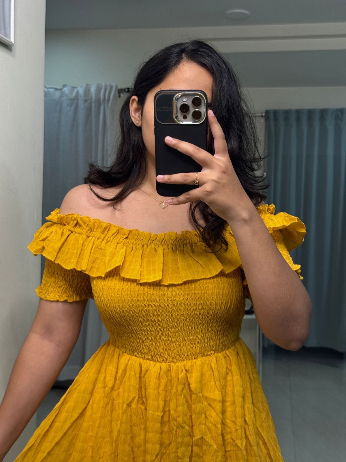 Off Shoulder Midi Dress image 1