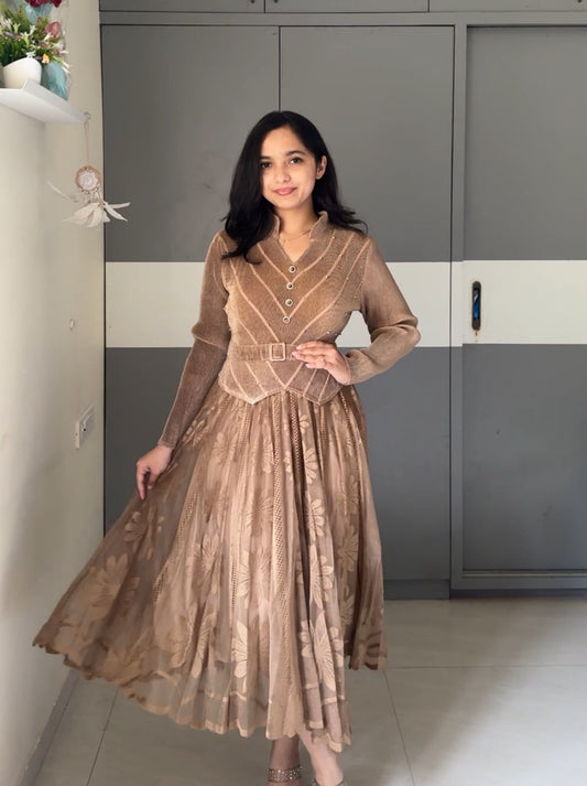Gona Exclusive Pleated Dress