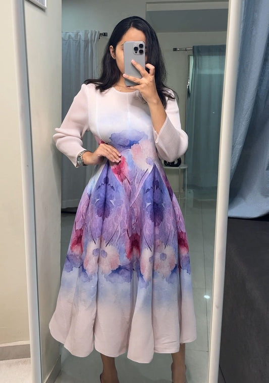 Cleo Micro-Pleated Dress