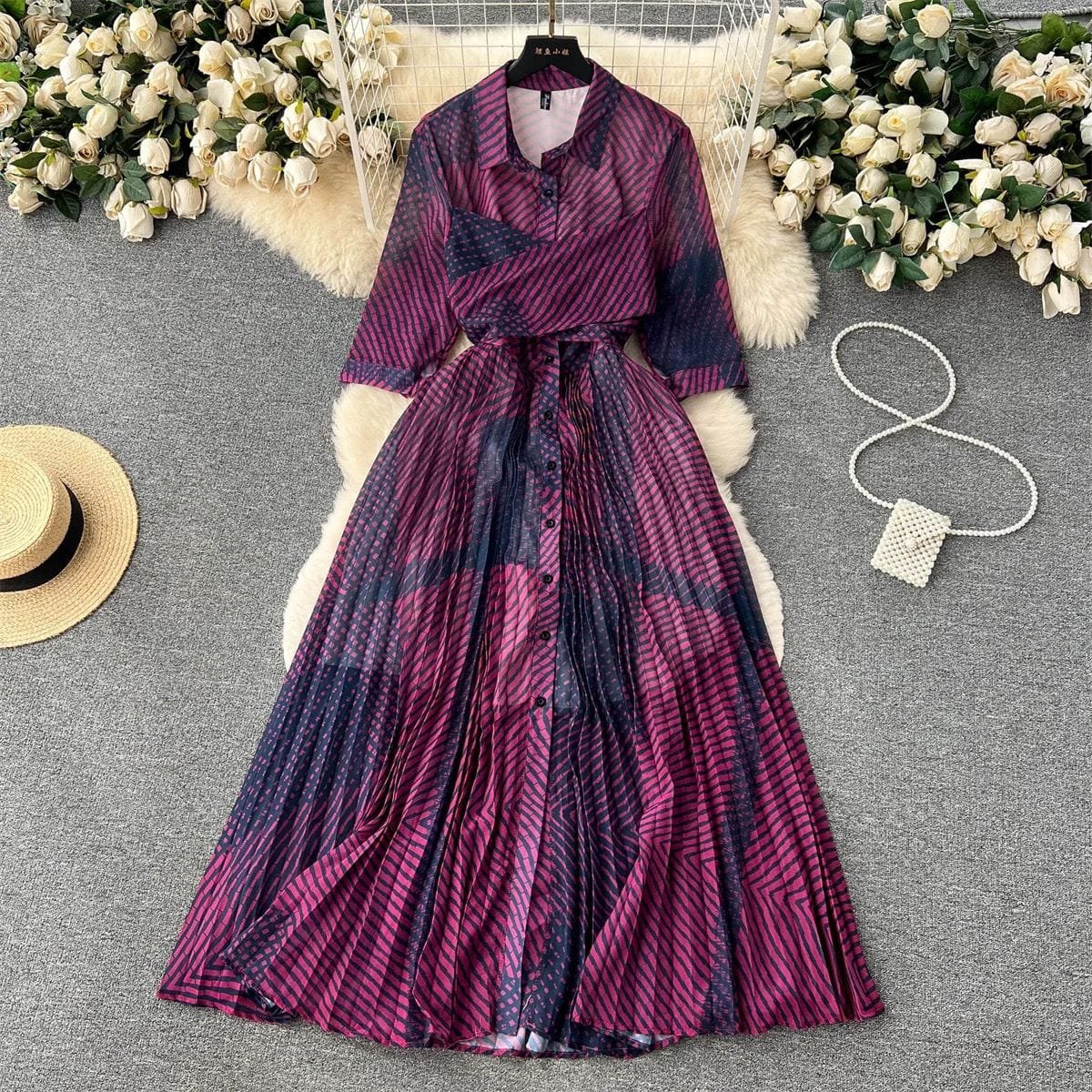Zula Pleated Dress