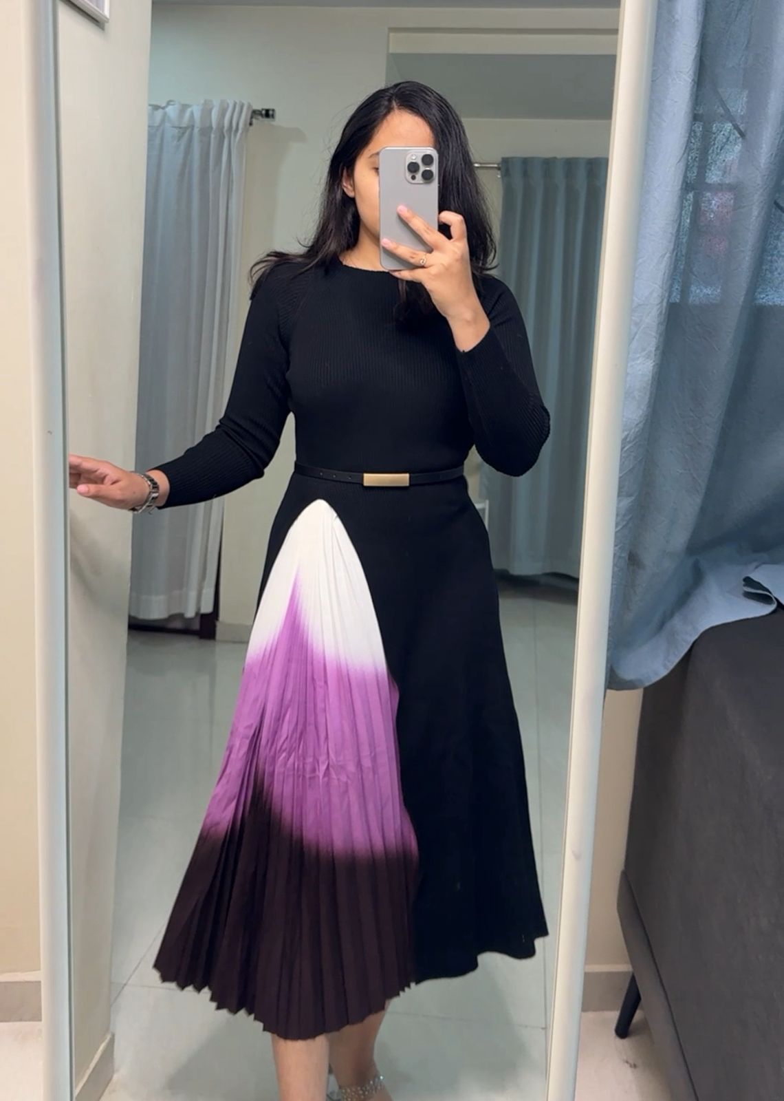 Elizabeth Exclusive Pleated Dress