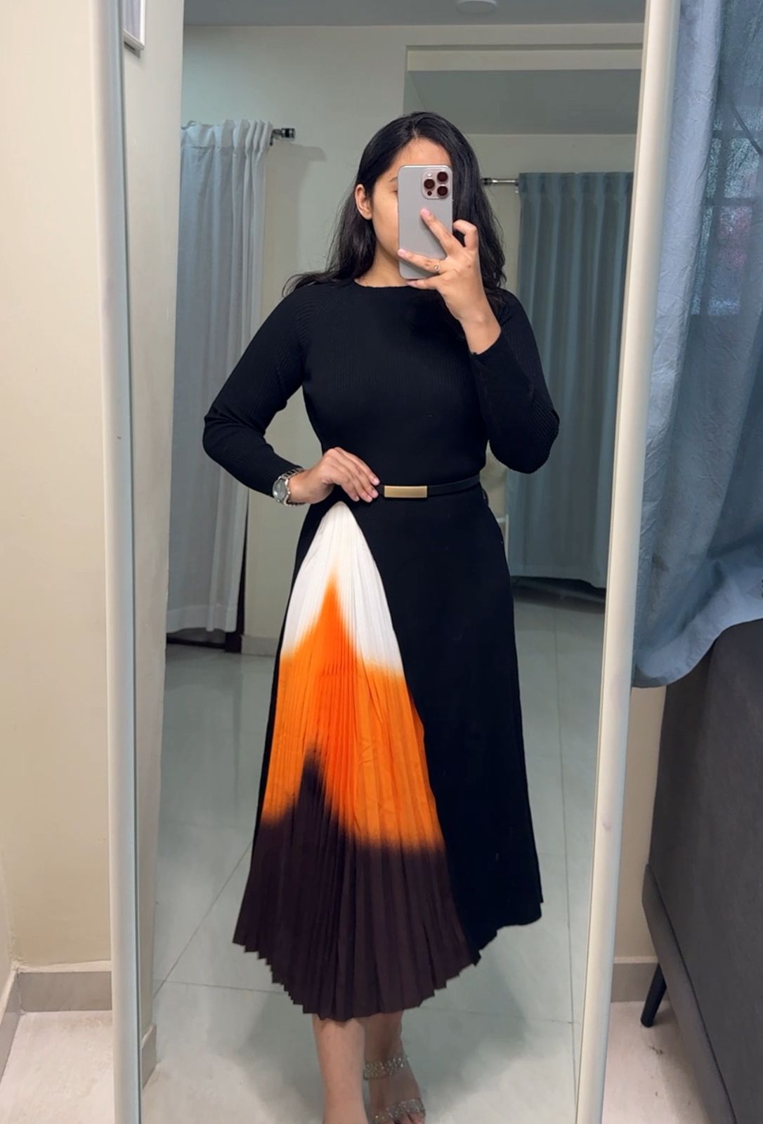 Elizabeth Exclusive Pleated Dress