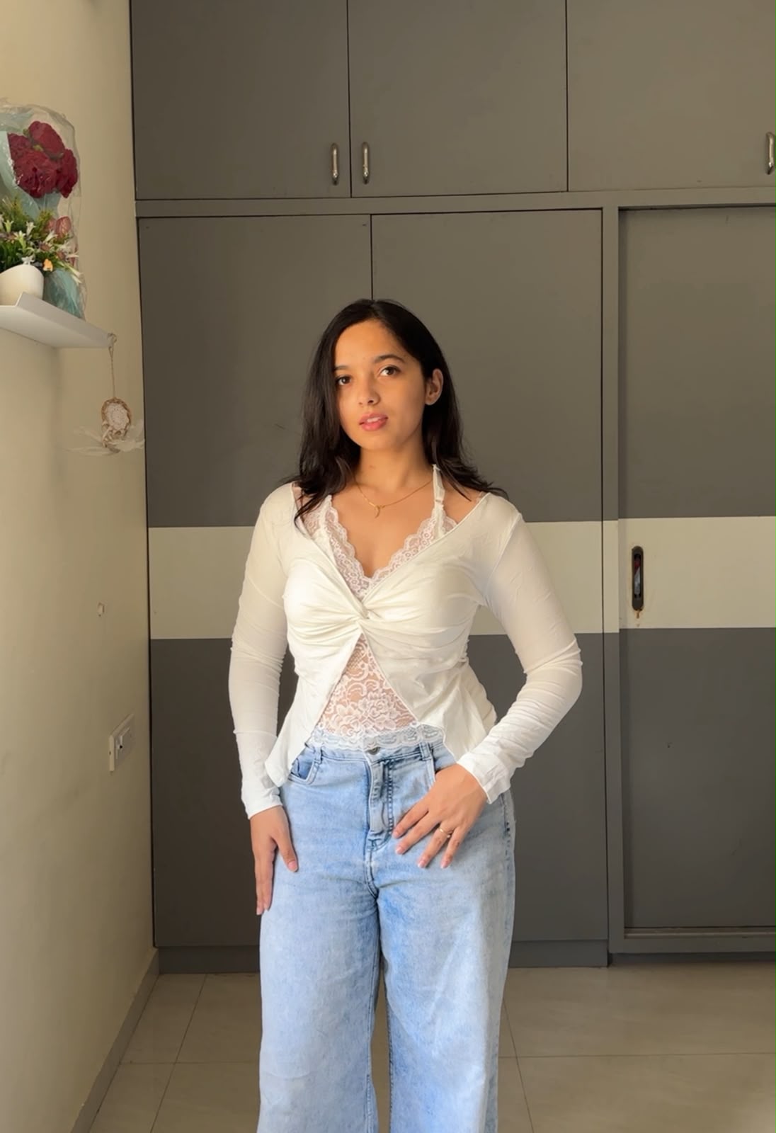 Kiri Lace Detail Top
