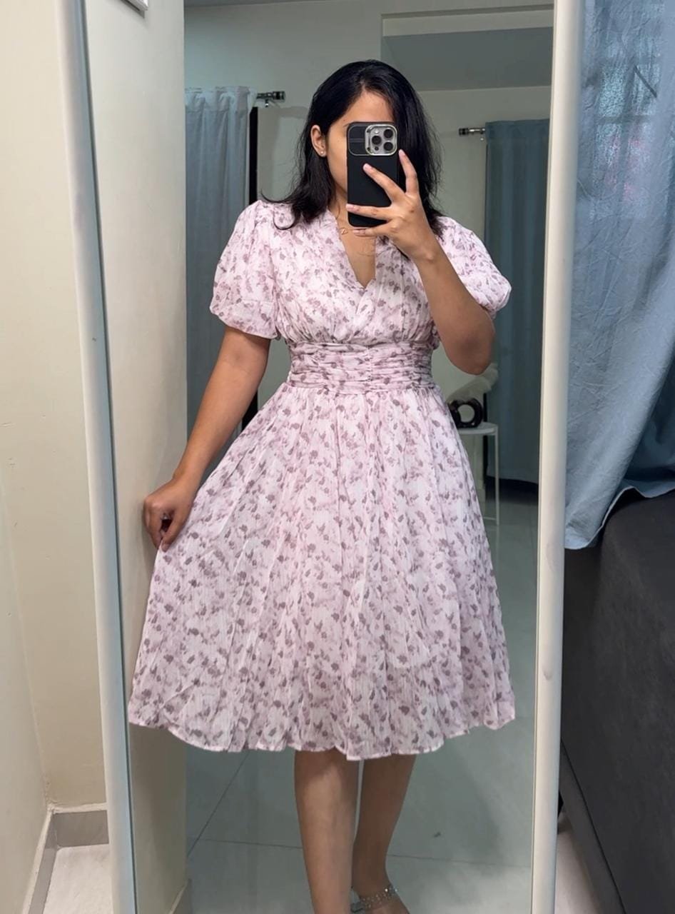 Romy Floral Midi Dress image 0