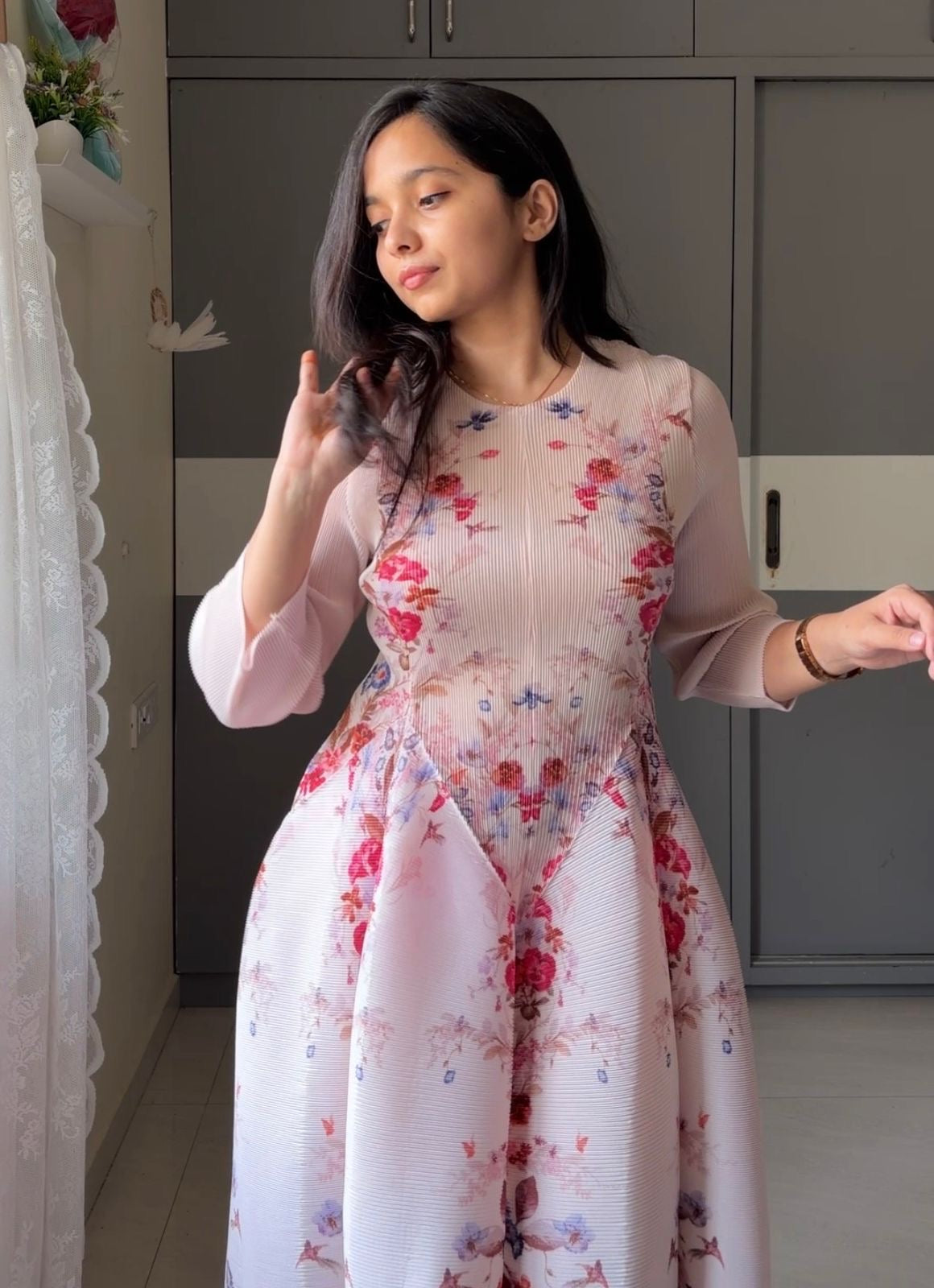 Shanaya Floral Pleated Dress