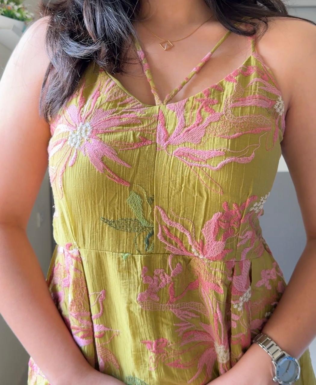 Cane Floral Dress