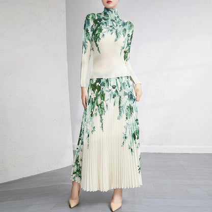 Robin Exclusive Pleated Co-Ords(2) - Green image