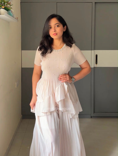 Neha Pleated Two Piece Set