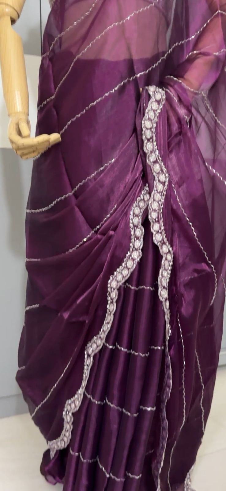 Premium Jimmy Choo Stonework Sarees image 4