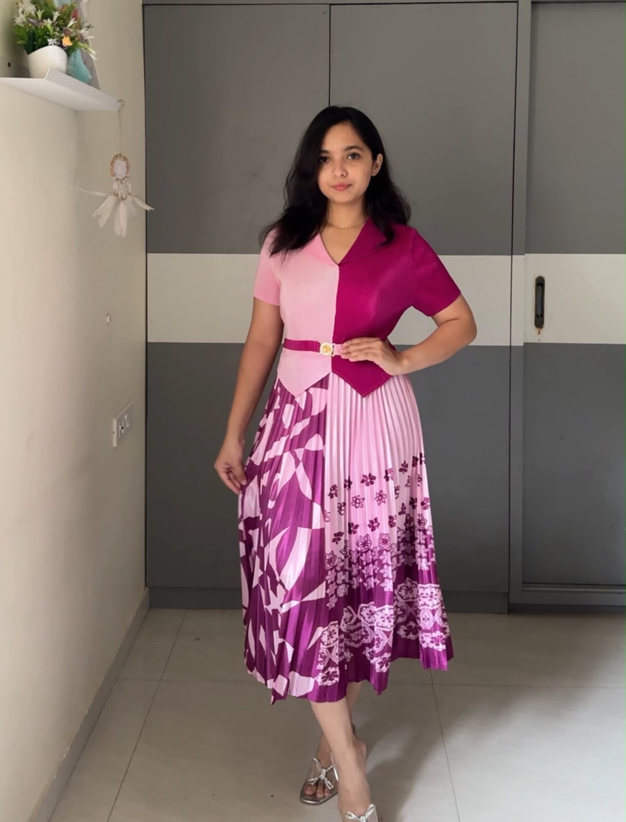 Aki Exclusive Pleated Dress
