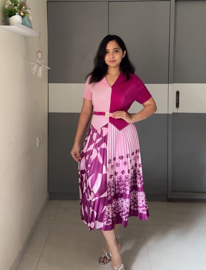 Aki Exclusive Pleated Dress