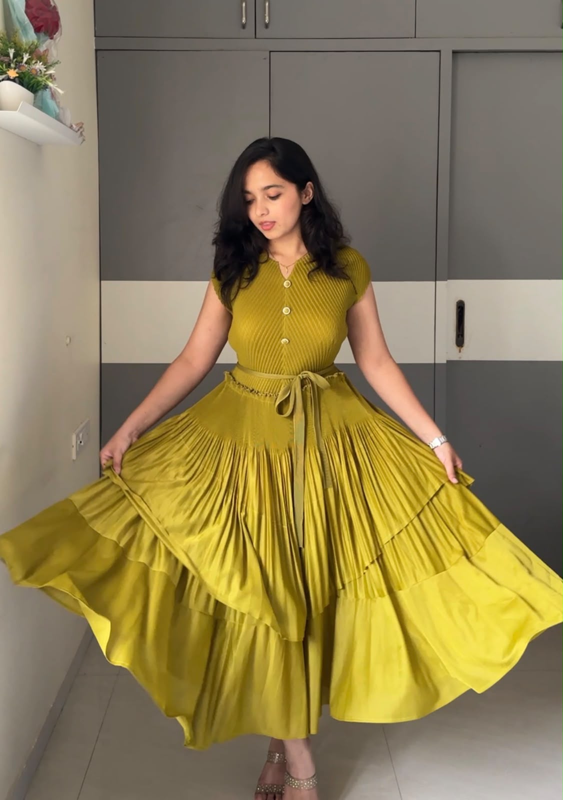 Guna Exclusive Pleated Dress
