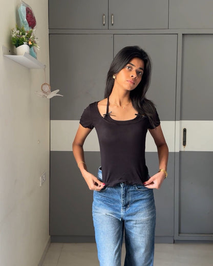 Riby Bow Strapped Top