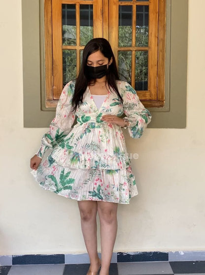 Floral Georgette Midi Dress image 1