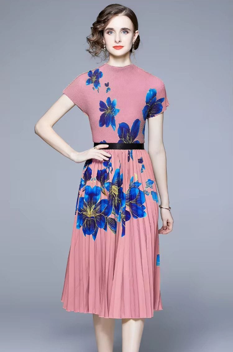 Robin Exclusive Pleated Co-Ords(8) - Pink image