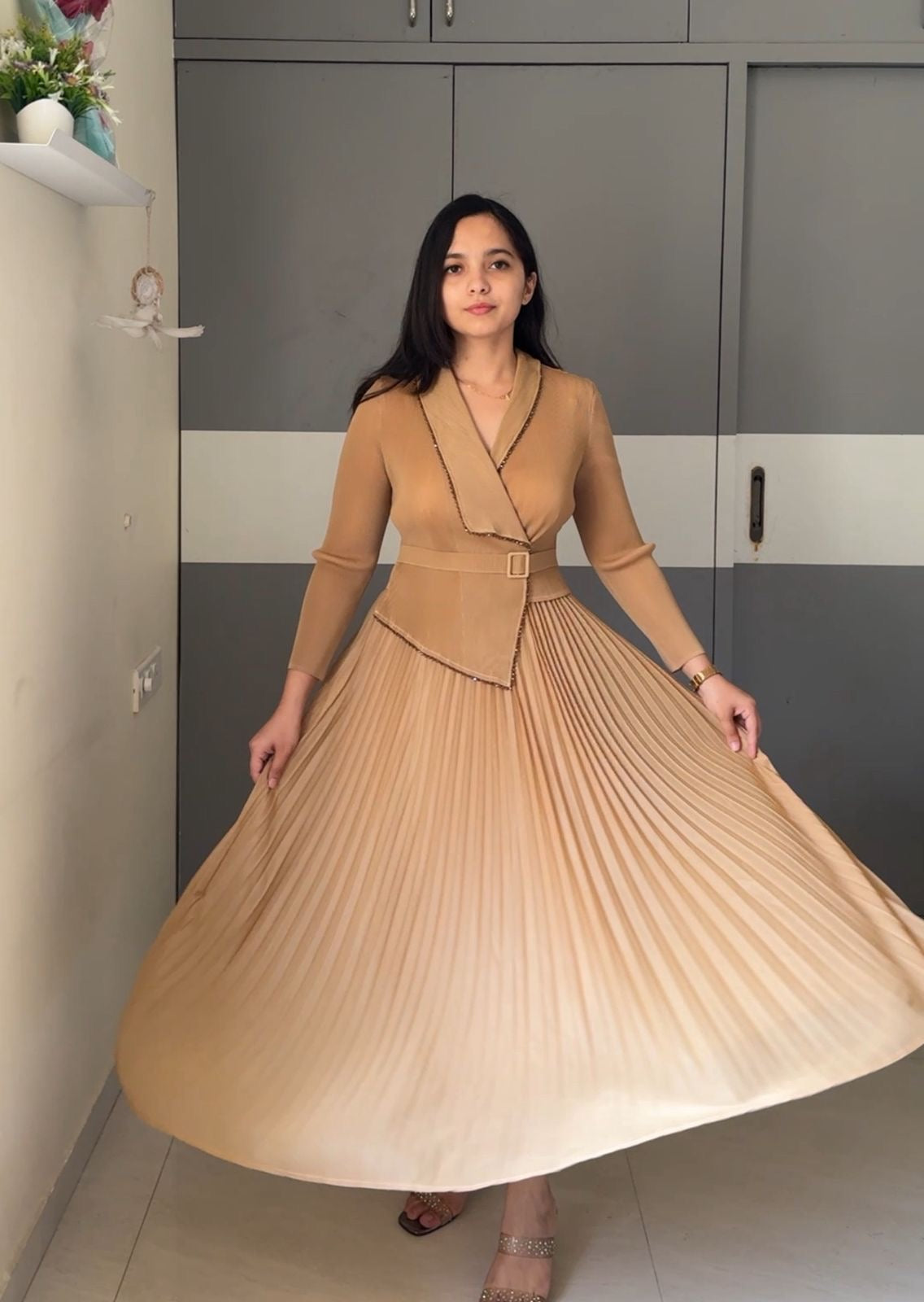 Riva Exclusive Pleated Dress
