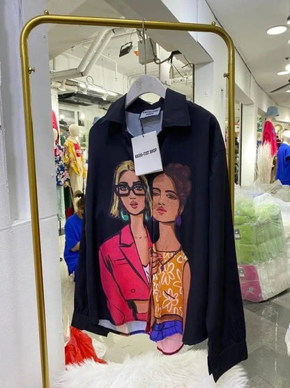 Lara Quirky Shirts - Black image