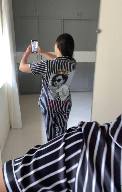 Satin Printed Night Suits image 2