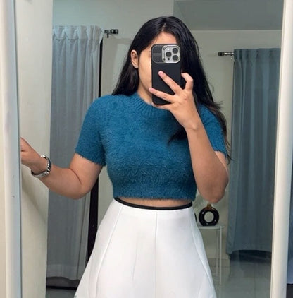 Elen Fur Tops - Teel Blue image