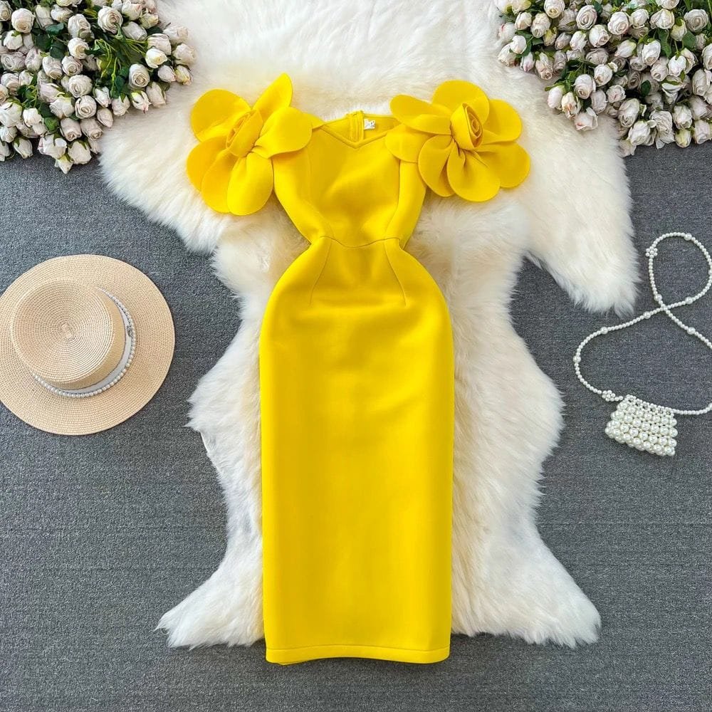 Ethan Party Dress - Yellow image