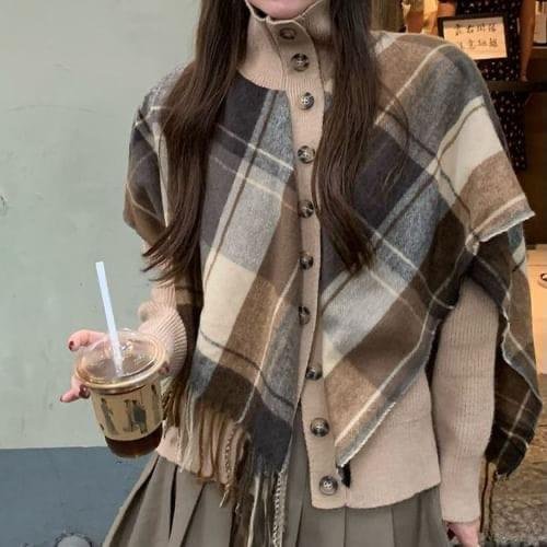 Maci Shrug Sweater - Brown image