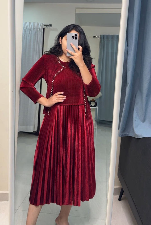 Adley Exclusive Pleated Dress image 0