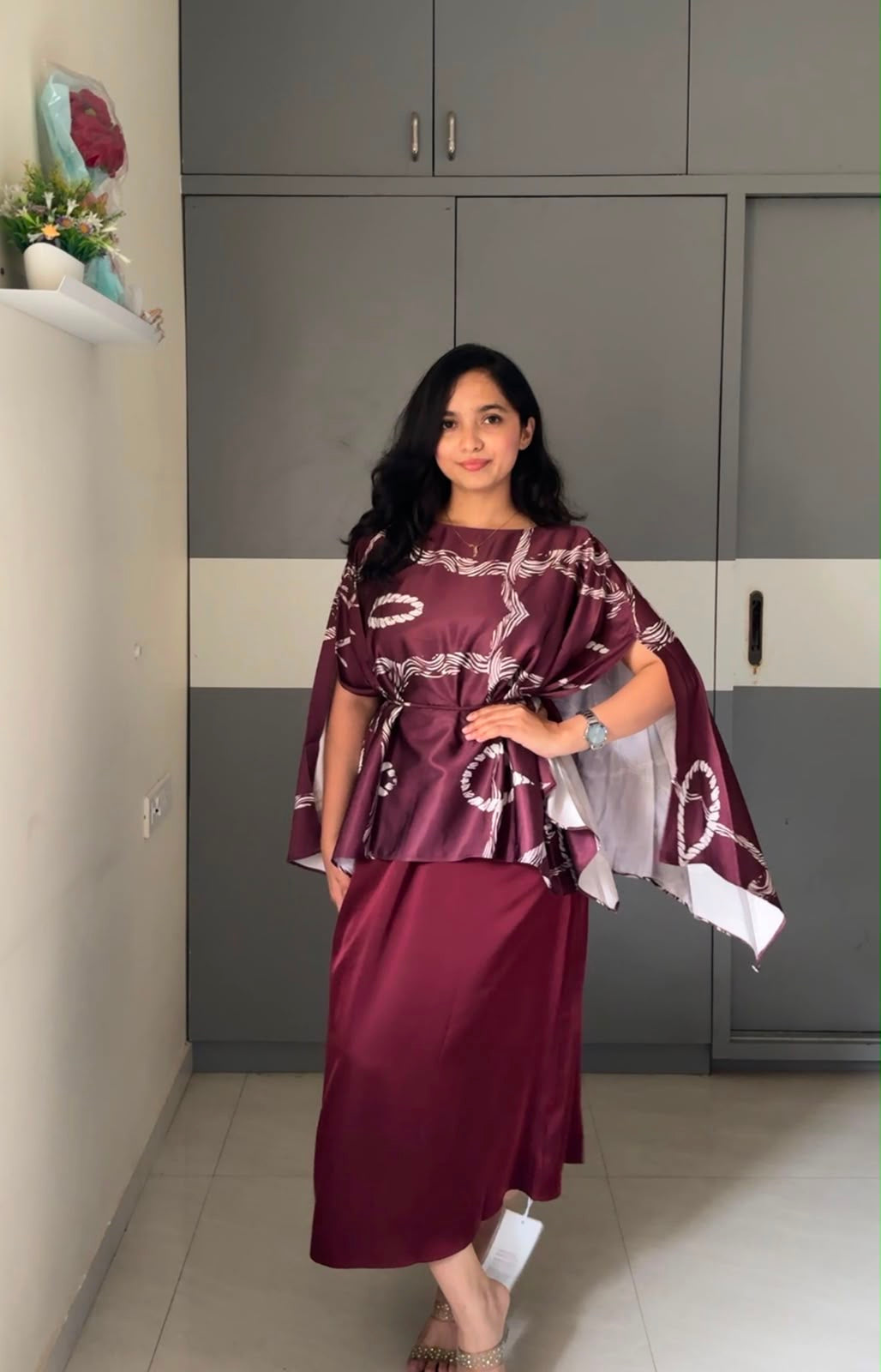 Kagu Caped Dress