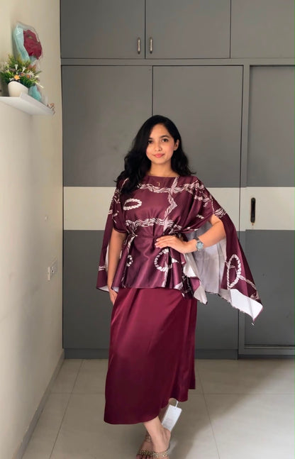 Kagu Caped Dress