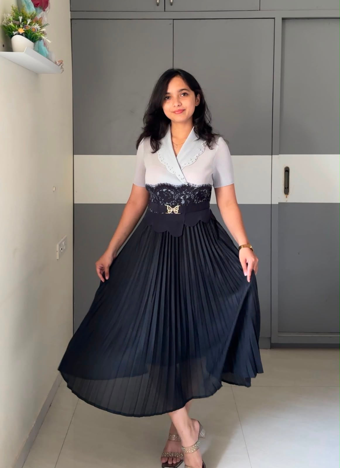 Luni Exclusive Pleated Dress