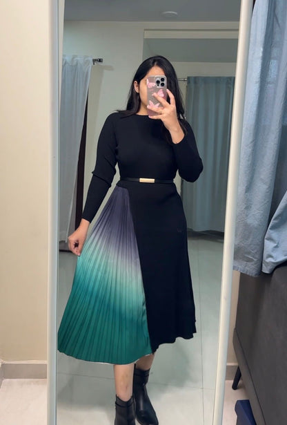 Elizabeth Exclusive Pleated Dress