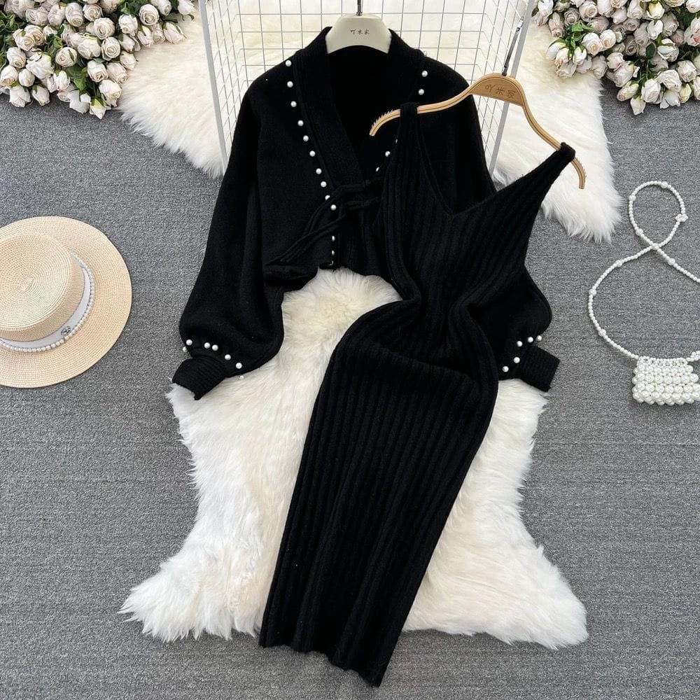 Zaira Knitted Co-Ords - Black image