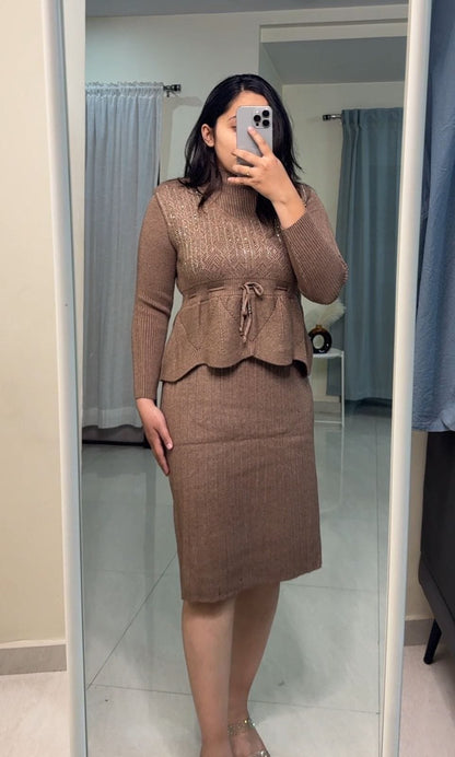 Eira Knit Set - Beige image