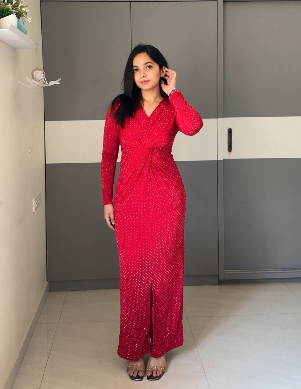 Zeva Twist Maxi Dress