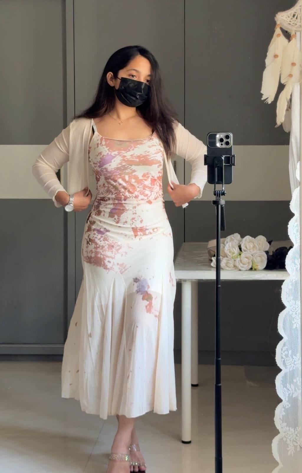 Jia Mesh Floral Printed Co-Ords image 2