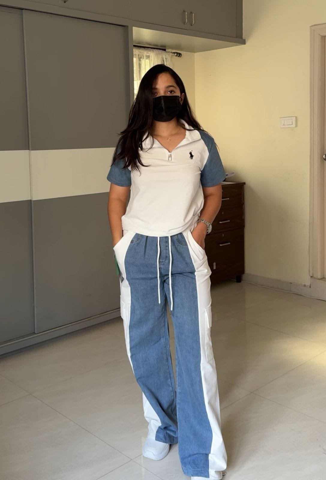 Viola Denim Patchwork Co-Ords image 2