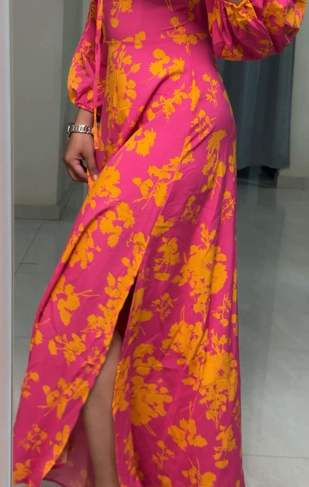 Lark Floral Printed Slit Dress image 2