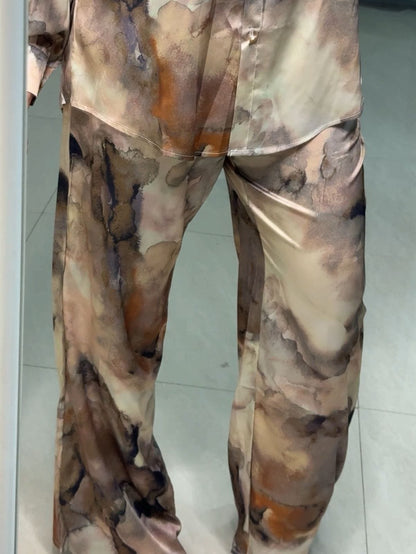 Trace Satin Printed Co-Ords image 1