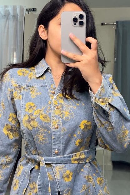 Fiora Floral Denim Co-Ords